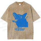 Unisex I Never Got a Chance To Be Good Wolf Printed Washed Tee