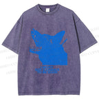 Unisex I Never Got a Chance To Be Good Wolf Printed Washed Tee