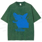 Unisex I Never Got a Chance To Be Good Wolf Printed Washed Tee