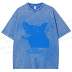 Unisex I Never Got a Chance To Be Good Wolf Printed Washed Tee