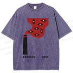 Unisex Bauhaus Art Eyes Printed Washed Tee