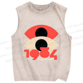Unisex George Orwell Eyes Printed Washed Tank Top