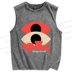 Unisex George Orwell Eyes Printed Washed Tank Top