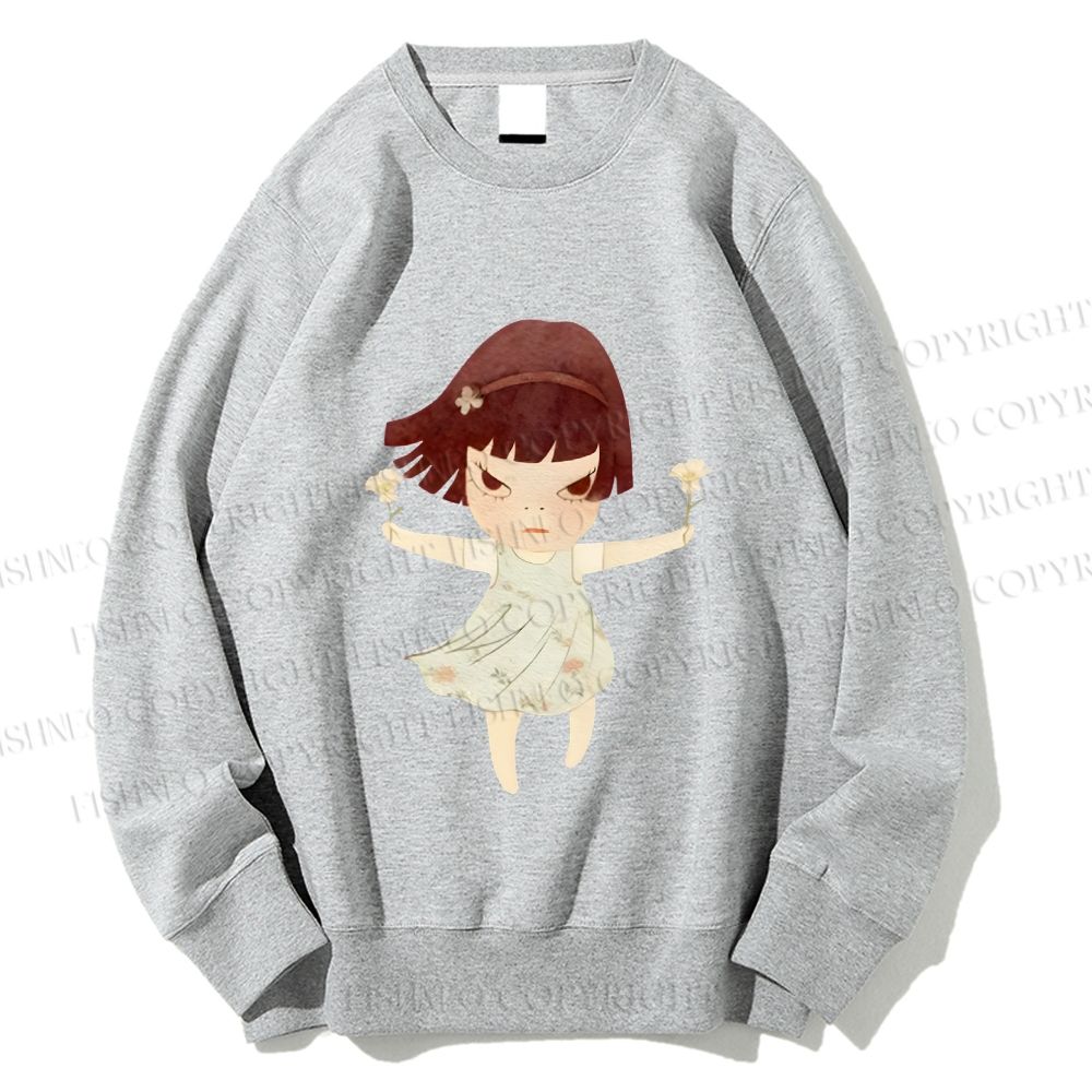 Unisex Fierce Girl Printed Sweatshirt