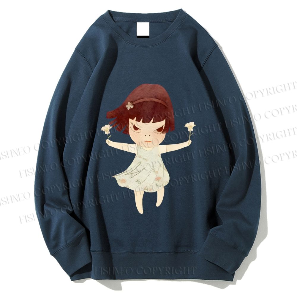 Unisex Fierce Girl Printed Sweatshirt