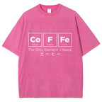 Coffee Of Life Funny Washed T-Shirt