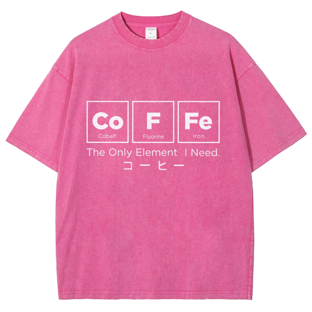 Coffee Of Life Funny Washed T-Shirt