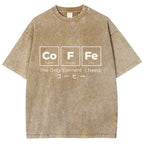 Coffee Of Life Funny Washed T-Shirt