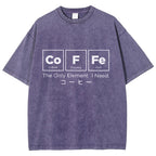 Coffee Of Life Funny Washed T-Shirt