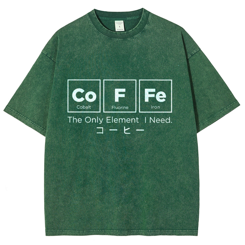 Coffee Of Life Funny Washed T-Shirt