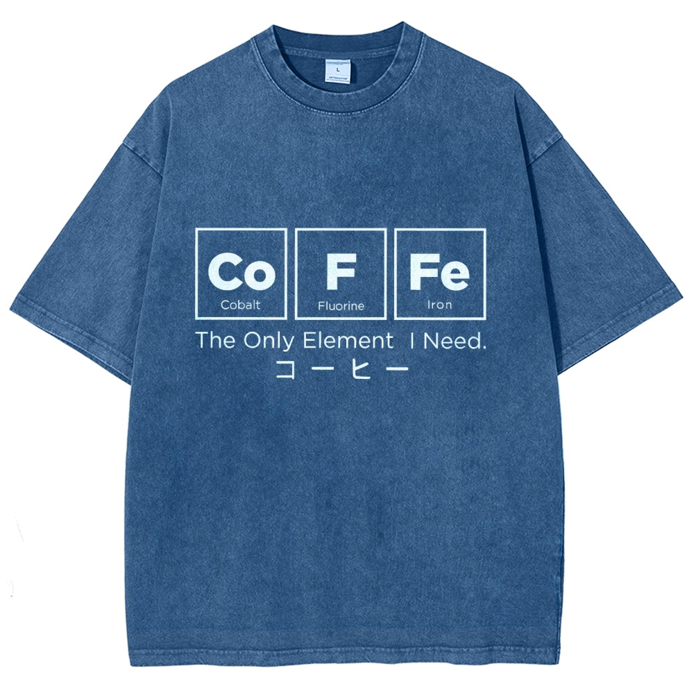 Coffee Of Life Funny Washed T-Shirt