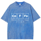 Coffee Of Life Funny Washed T-Shirt