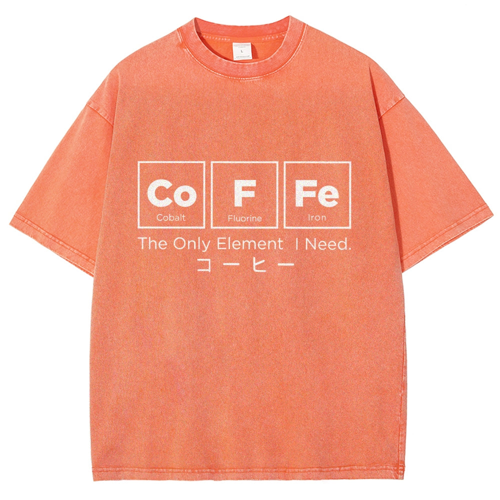 Coffee Of Life Funny Washed T-Shirt