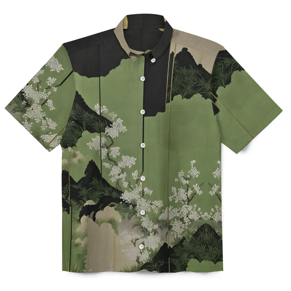 Serene Landscape Button-up Shirt