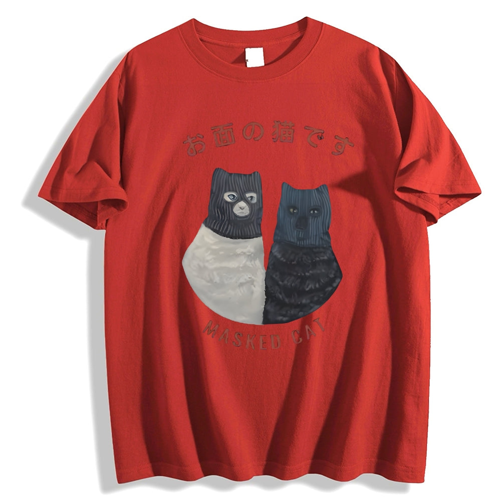 Masked Cat Japanese Style Classic Tee