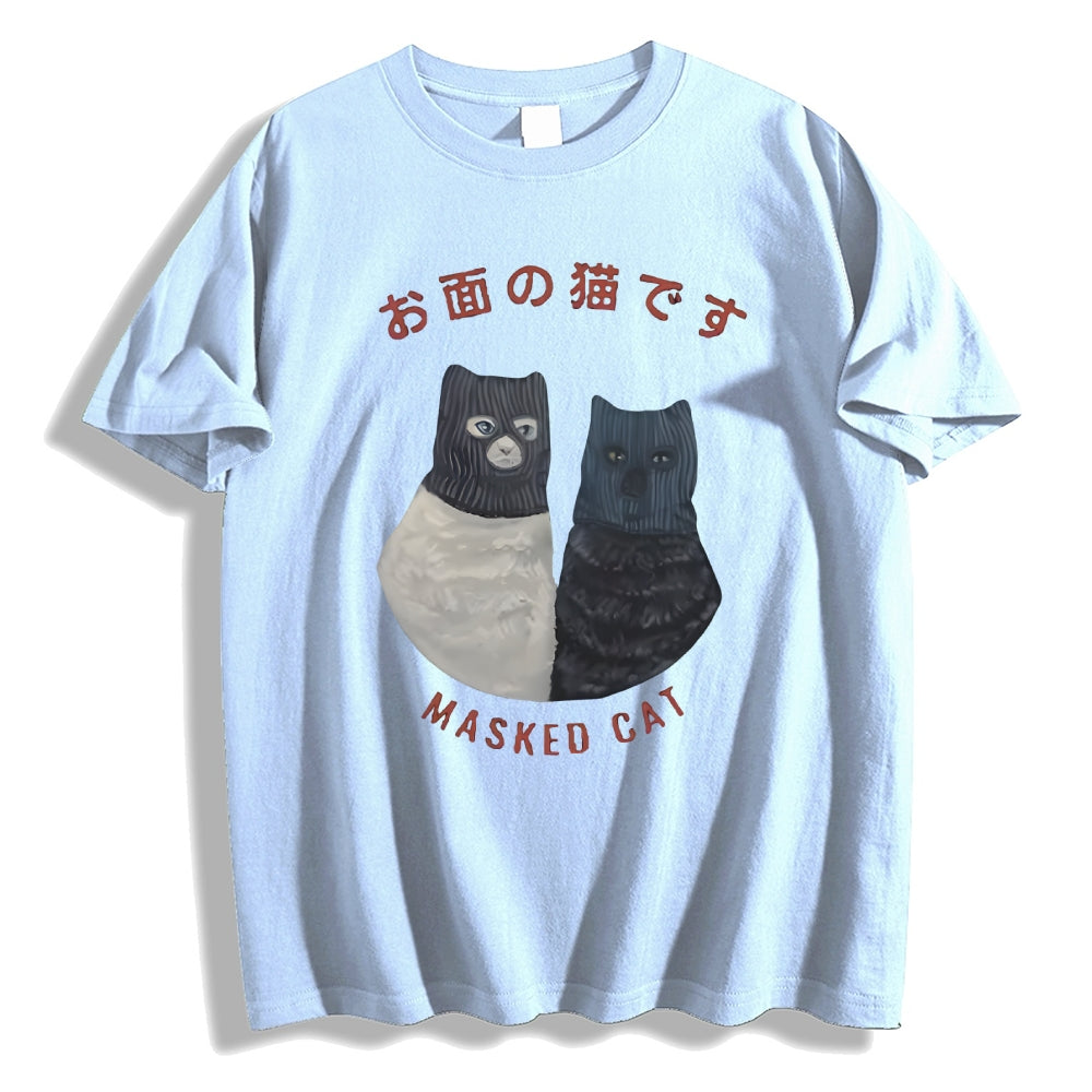 Masked Cat Japanese Style Classic Tee