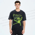 Unisex Frogo Printed Washed Tee