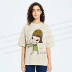 Unisex Yoshitomo Nara Printed Washed Tee