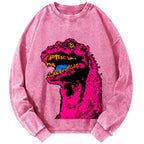 Unisex Neon Roar Vintage Washed Sweatshirts