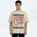 Unisex Hopeless Ramentic Dog Printed Washed Tee