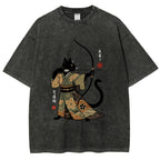 Japan Cat Archery Vintage Washed T-shirt