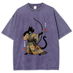 Japan Cat Archery Vintage Washed T-shirt