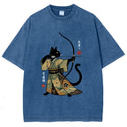 Japan Cat Archery Vintage Washed T-shirt