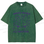 Unisex Vintage Dancing Dogs Make Life Better Printed Washed Tee