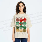 Unisex Bauhaus Christmas Printed Washed Tee