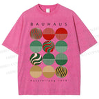 Unisex Bauhaus Christmas Printed Washed Tee