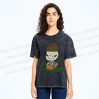 Unisex Yoshitomo Nara Box Printed Washed Tee