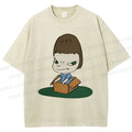 Unisex Yoshitomo Nara Box Printed Washed Tee