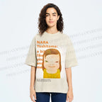 Unisex Yoshitomo Nara Girl Printed Washed Tee