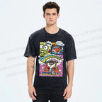 Unisex Hapidanbui Keroppi Printed Washed Tee