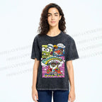 Unisex Hapidanbui Keroppi Printed Washed Tee