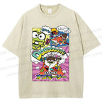 Unisex Hapidanbui Keroppi Printed Washed Tee