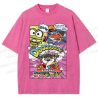 Unisex Hapidanbui Keroppi Printed Washed Tee