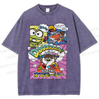 Unisex Hapidanbui Keroppi Printed Washed Tee