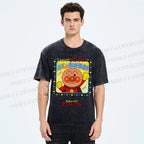 Unisex Anpanman Printed Washed Tee