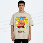 Unisex Anpanman Printed Washed Tee