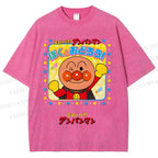 Unisex Anpanman Printed Washed Tee