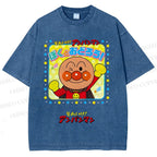 Unisex Anpanman Printed Washed Tee
