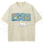 Unisex Fruits Dropping Bears Printed Washed Tee