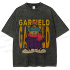 Unisex Garfield Cat Winter Dress Printed Washed Tee