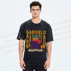 Unisex Garfield Cat Winter Dress Printed Washed Tee