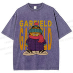 Unisex Garfield Cat Winter Dress Printed Washed Tee