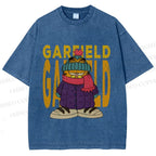 Unisex Garfield Cat Winter Dress Printed Washed Tee