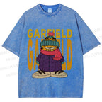 Unisex Garfield Cat Winter Dress Printed Washed Tee