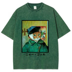 Meow Gogh Washed T-Shirt