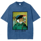 Meow Gogh Washed T-Shirt